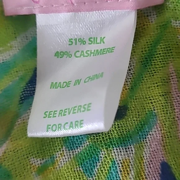 LILLY PULITZER silk and cashmere wrap scarf Lot Of Two